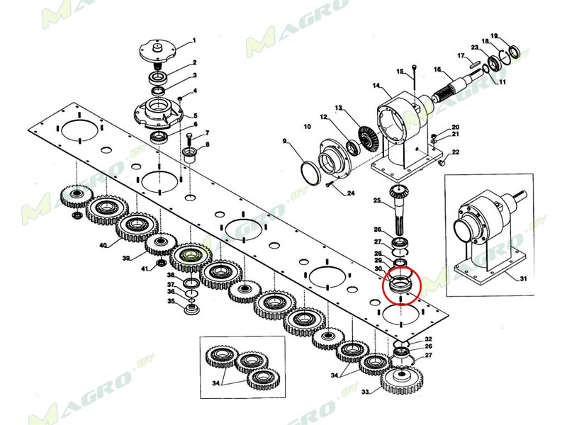 Опора 6552030, 18032475 (B0600100800M), аналог, CMR