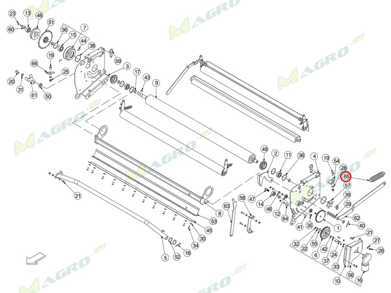 Пружина крышки CSG00226, оригинал