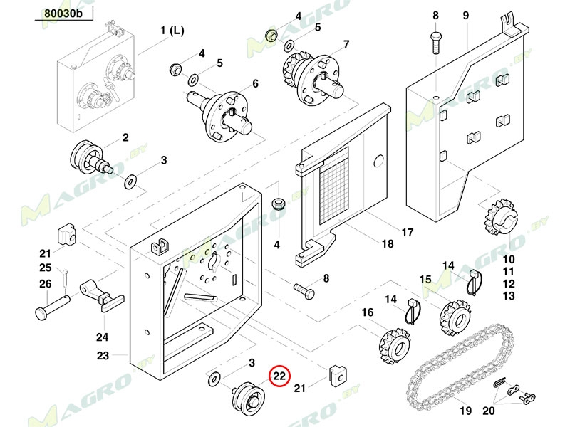 Ролик AC821090, аналог, Украина