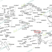 Ось параллелограмма MECA 3 6279 (20030300), оригинал