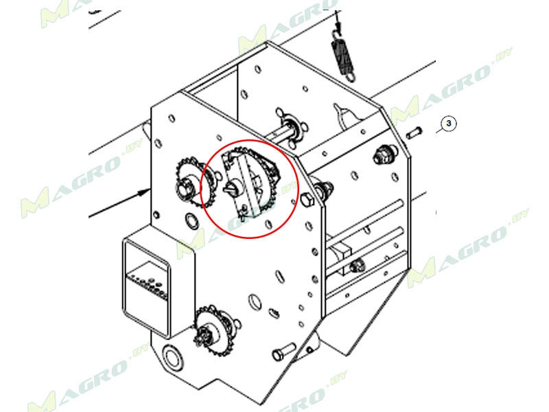 Муфта свободная в сборе Z=30 GA9843 (правая сторона), оригинал