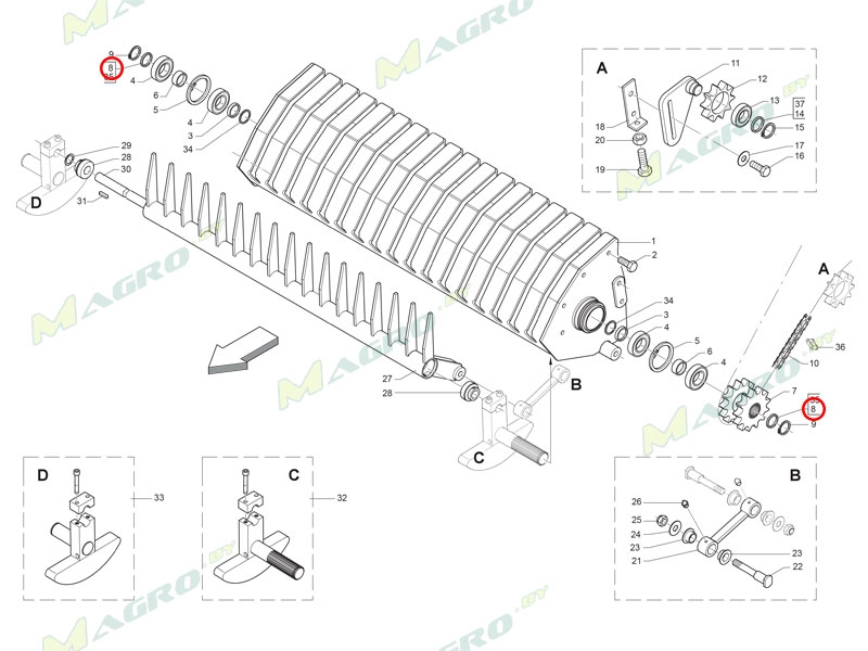 Кольцо B01534416R, оригинал