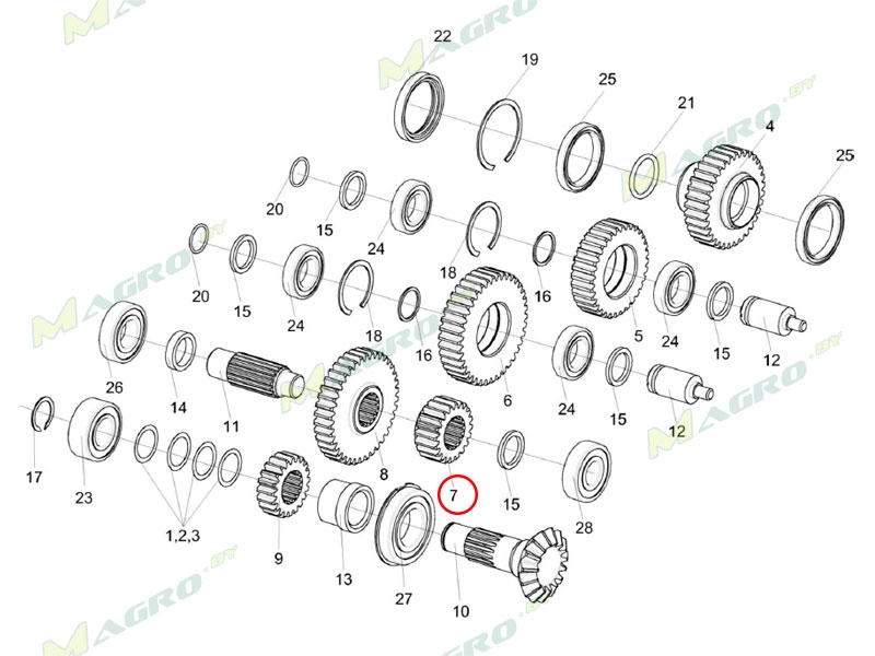 Шестерня КПС-4-0517604 оригинал