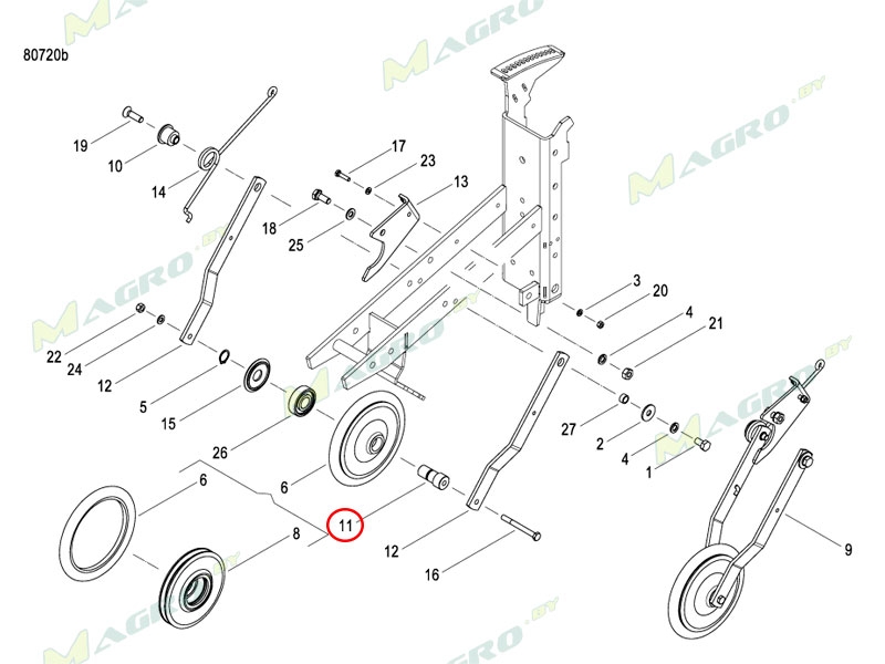 Ось AC858326, аналог, Россия