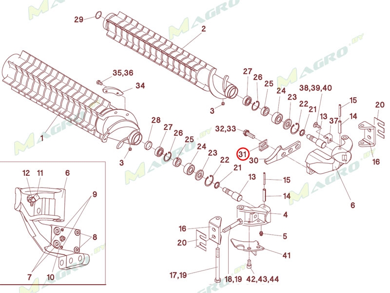 Скоба 501383, аналог