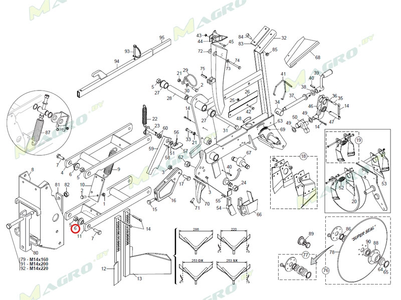 Втулка G15224630R аналог, Китай
