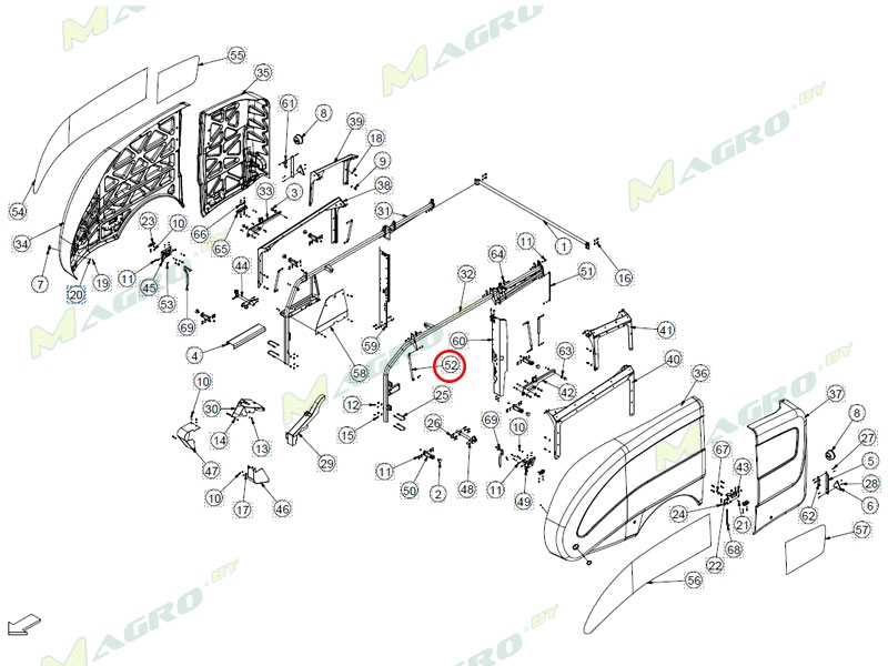 Упор CRA00655, оригинал