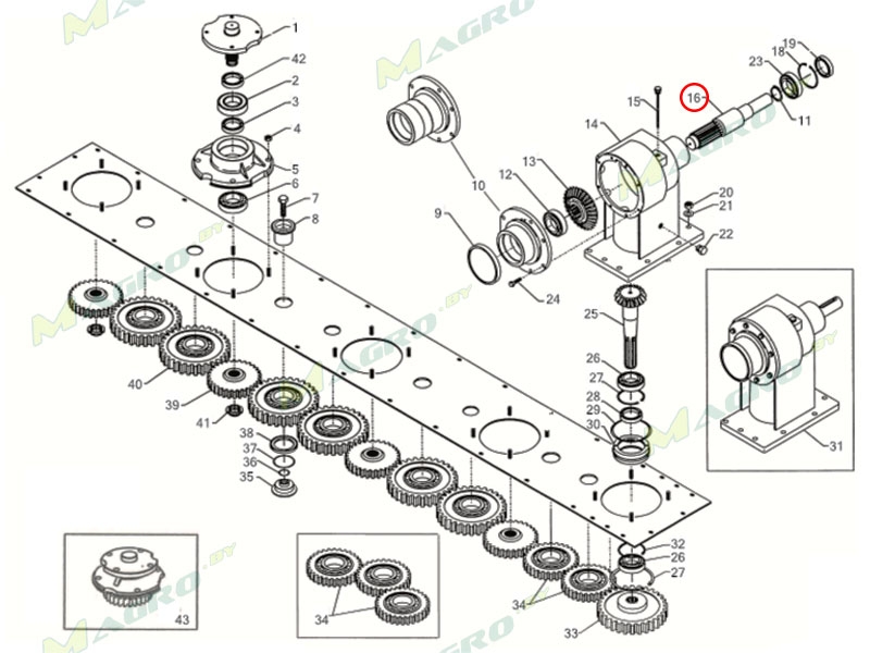 Вал входной 0152018