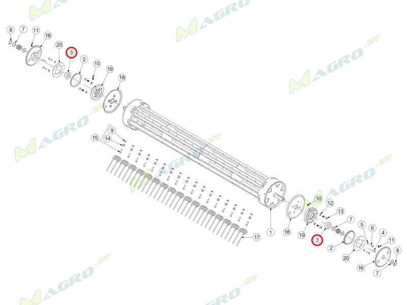 Опора вала CBR00328