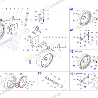 Фланец ролика опорного 40282200, оригинал