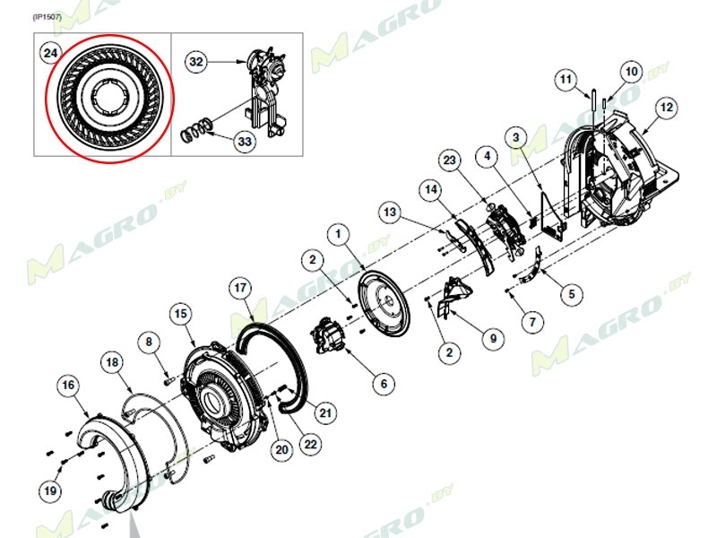 Диск высевающий кукуруза 40 ячеек голубой G9040X (нов. код G11152X)
