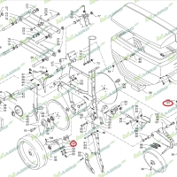 Кронштейн ролика регулирования высоты левый 30031094