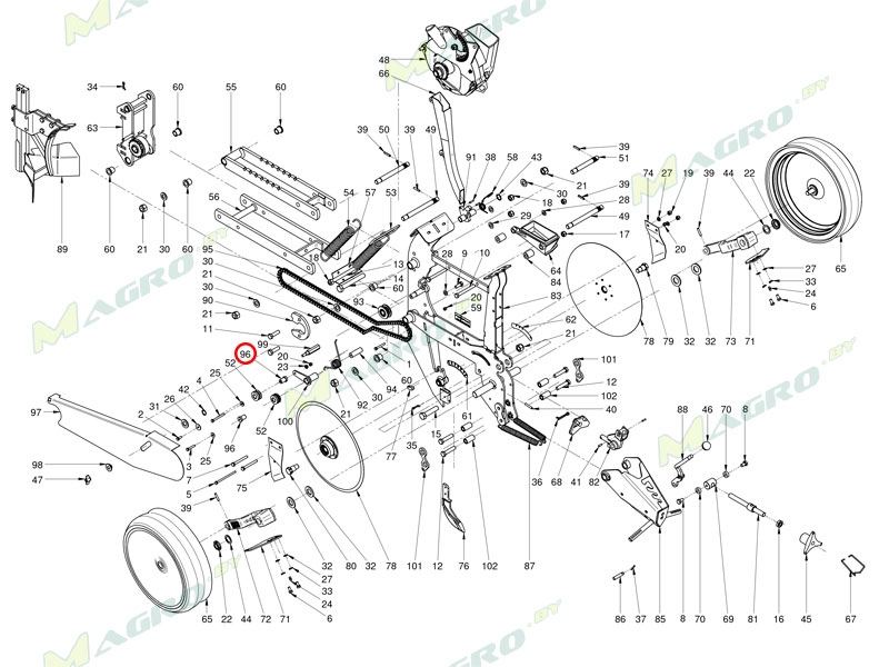Штифт скольжения 30031640 MAXI5, PRV, Беларусь