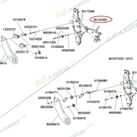 Рама секции NC 65104366 (7411.A), оригинал