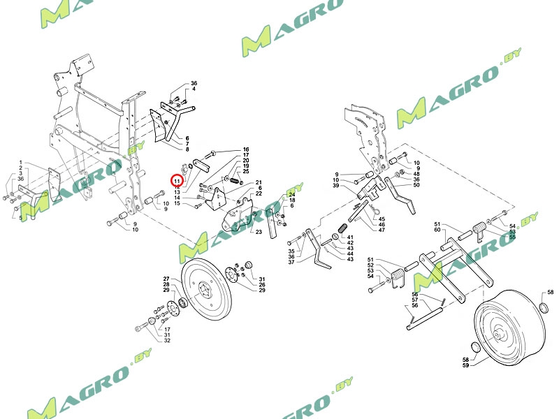 Гайка-барашек 095.258, оригинал