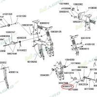 Ось кронштейна балансира 7087.b (40090375)