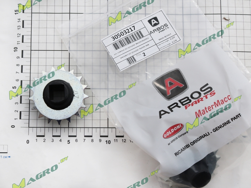 Звездочка Z=17 1/2x5/16" MOZZO PLASTICA 30503217, оригинал