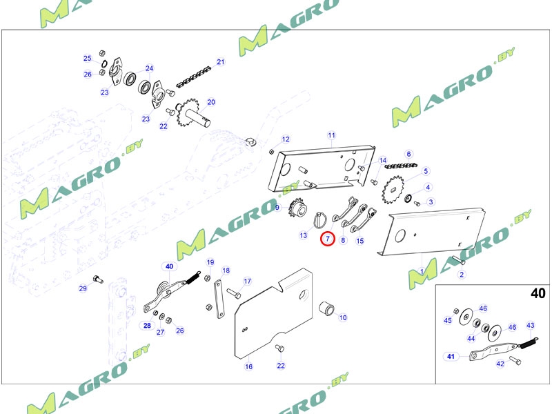 Натяжитель цепи пластиковый 54203003 старый код 54203009, оригинал
