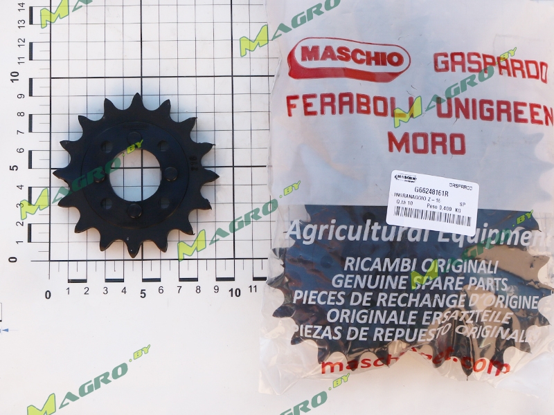 Звездочка блока кор. пер. Z=16 G66248161R, оригинал