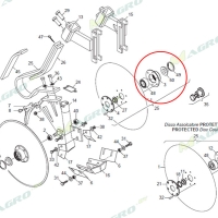 Ступица подшипника диска сошника в сборе MTR G17722492, MERCURY аналог