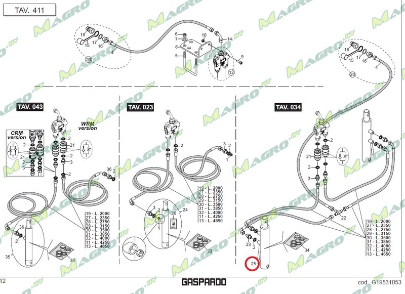 Гидроцилиндр 40.30.155.300-01 (G16610140R)