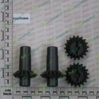 Шестерни конические редуктора 2+2 G22270389R,(РФ/тендер) аналог