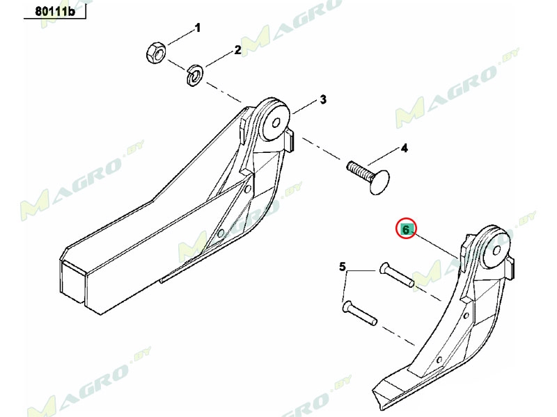 Киль сошника AC853622, оригинал