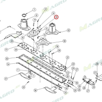 Нож левый 107х45х4 1832532 (18034173 41969 20182), Balmet 25 в пачке