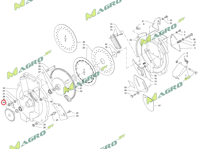 Звездочка распределителя Z=20 30031620 (10001404), PRV, Беларусь, BPRV, 100161