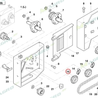 Звездочка коробки Z-16 AC820809