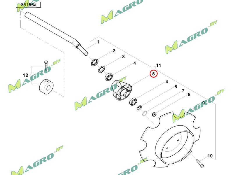 Ступица маркера следа AC496177, аналог