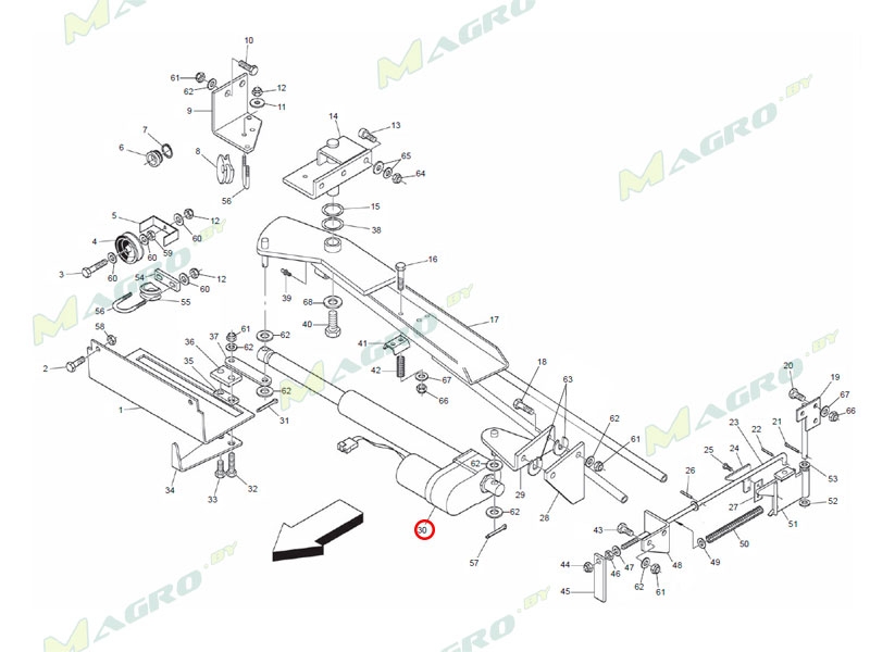 Привод линейный B0E000066R, оригинал