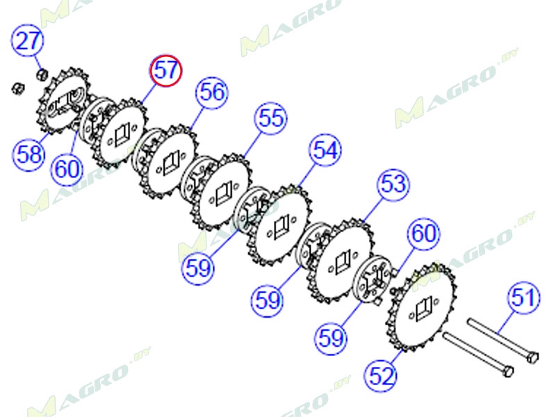 Звездочка блока Z=18 41083218