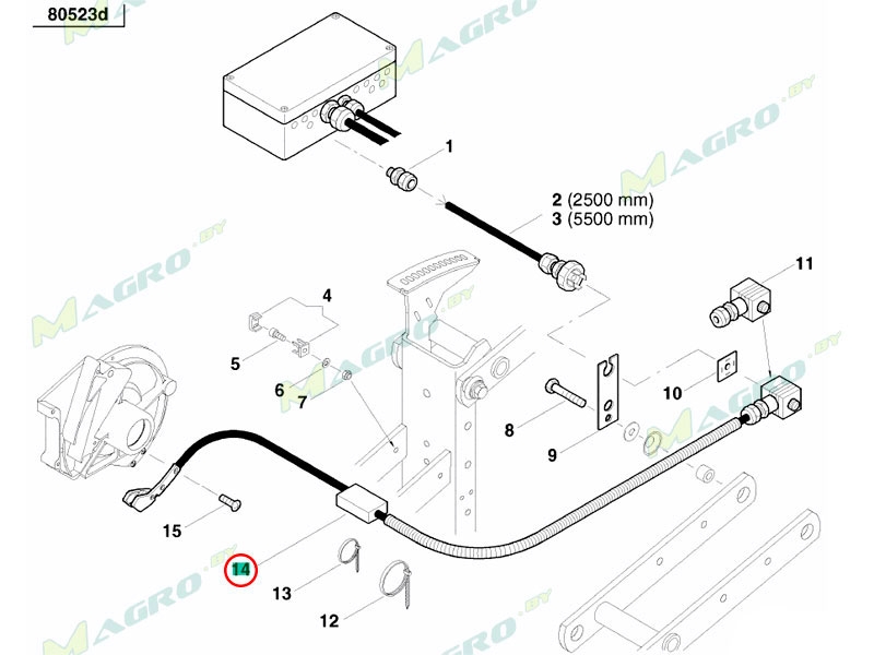 Датчик контроля высева AC852913, оригинал (ДОРОГОЙ, ЗАКАЗЫВАТЬ AC853905)