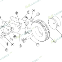 Звездочка натяжная Z=18 в сборе GA7154 (G7154, AN213034, 10992161),