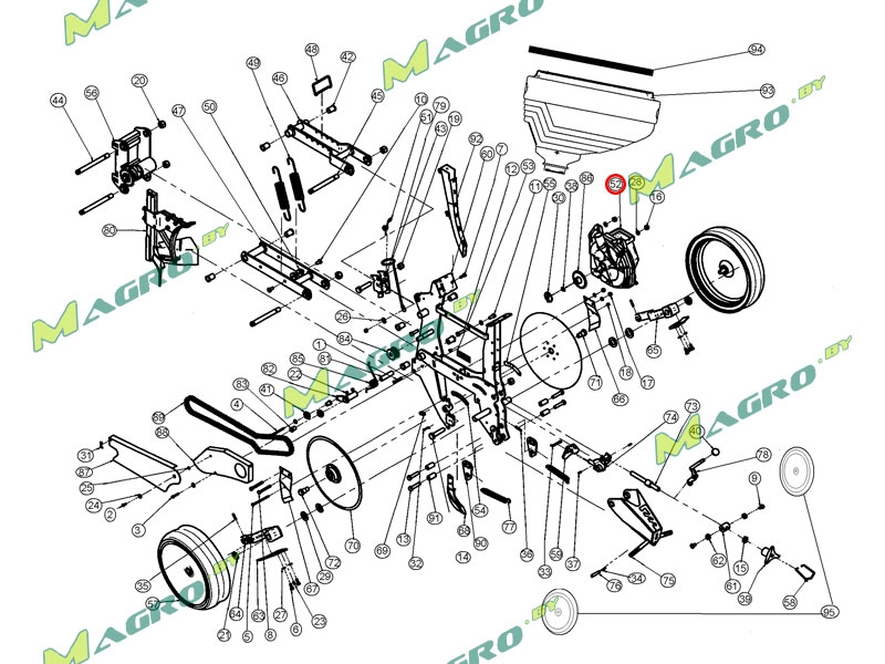 Высевающий аппарат 10034100 Mascar, оригинал