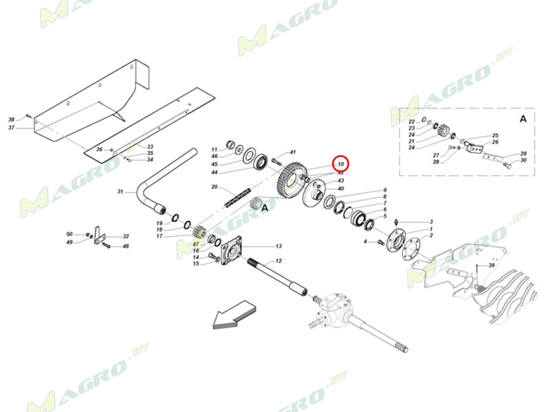 Звездочка Z=42;3/4 B03400070R, оригинал