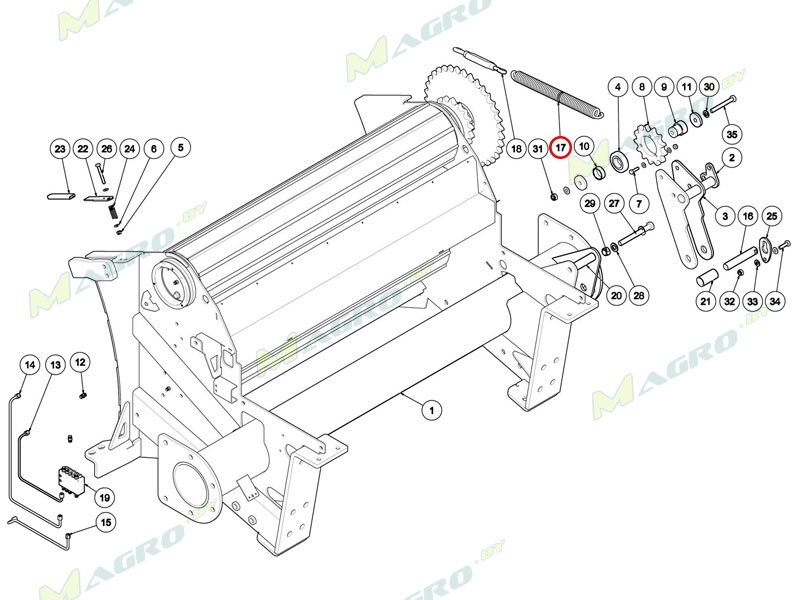 Пружина CSG00206, оригинал (заказывать больше )