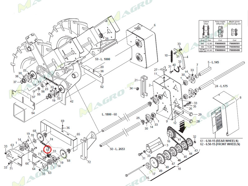 Звездочка G16630790R, аналог, Россия