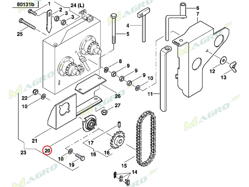 Корпус с подшипником AC676062, аналог, Украина