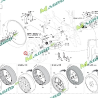 Болт M16X2X80 LH U5737 8.8 GA5220170R (30513115 7258.GA)