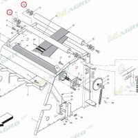 Заглушка ролика вала B01300623R, оригинал