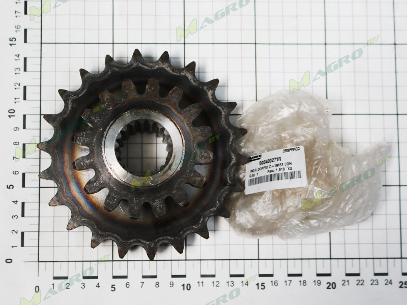 Звездочка двойная со ступицей Z=16/22 B03400271R, оригинал