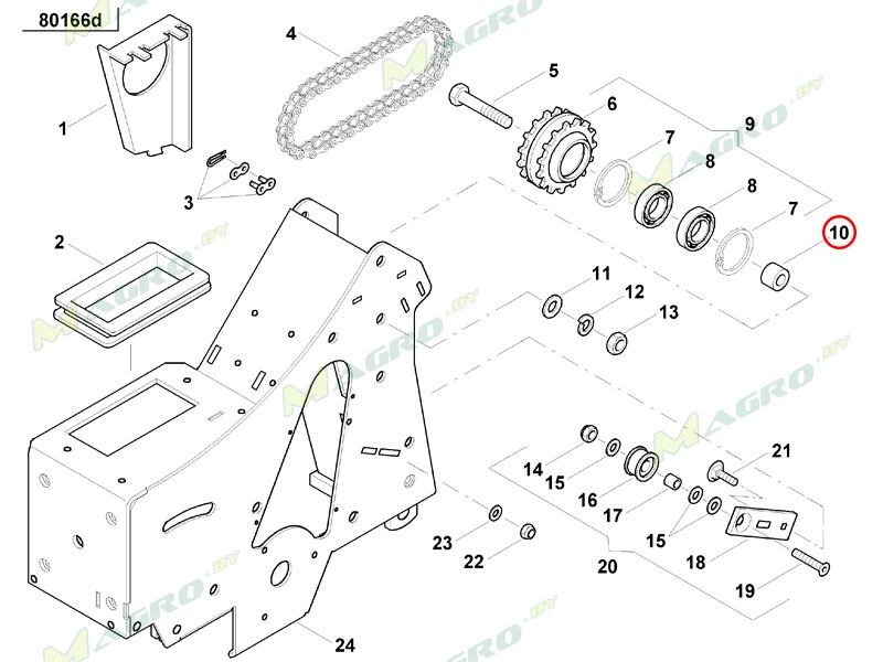 Втулка АС819293 AC819293, аналог, Украина