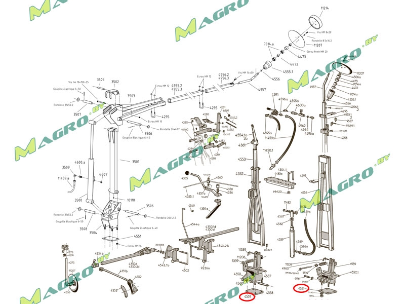 Пластина 4551 (41016470), оригинал