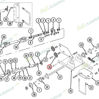 Звездочка натяжная Z=18 в сборе GA7154 (G7154, AN213034, 10992161),