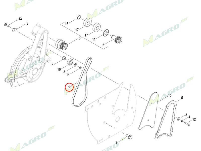 Ремень AC829848, оригинал