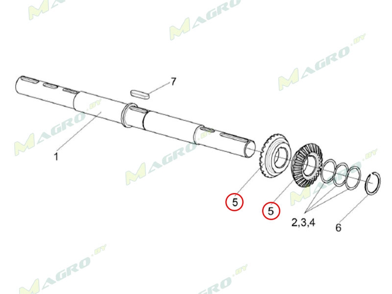 Шестерня КПС-4-0515643 оригинал