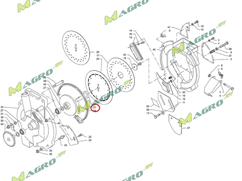 Уплотнение распределителя семян Mascar 10004117, ИТ, PRV, Беларусь, BPRV, 684720