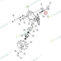 Пружина эксцентрика камнеотвода GD10519, оригинал